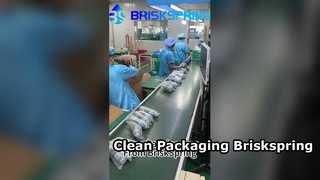 Lini pengemasan BRISKSPRING yang sangat bersih dan terorganisir