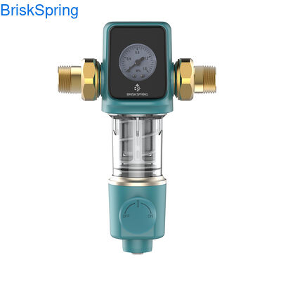 Stainless Steel Self-cleaning Prefilter Whole House Water Prefilter, Reusable Backwash Sediment Pre-Filtration System for Home Plumbing Purifier Air