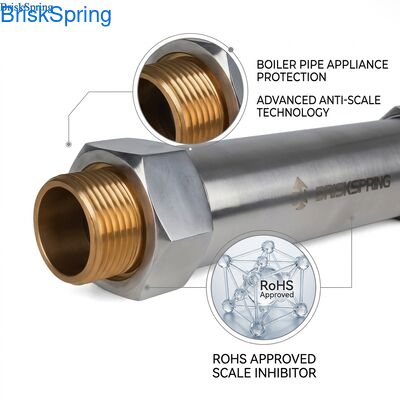 RoHS Disetujui 0,15MPa Air Descaler Sistem Anti-Scale Bebas Garam untuk Boiler dan Pipa