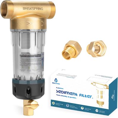 BPA Bebas 40 Mikron Spin Down Sediment Filter Mencegah Skala dan Korosi