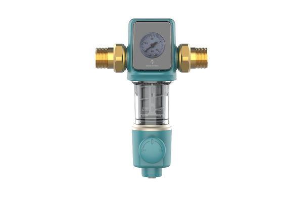 Air sumur Spin Down Sediment Filter Sistem Pembuangan Otomatis Seluruh Rumah Filter Air