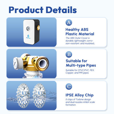 Penglembut Air Dan Filter Combo 4T/H Decaler Air Aliran Besar Untuk Air Keran Kota Rumah