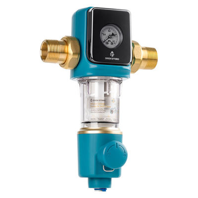 Premium 40 Micron Sediment Prefilter dengan BPA Free Auto Backwash Scraper untuk penggunaan rumah