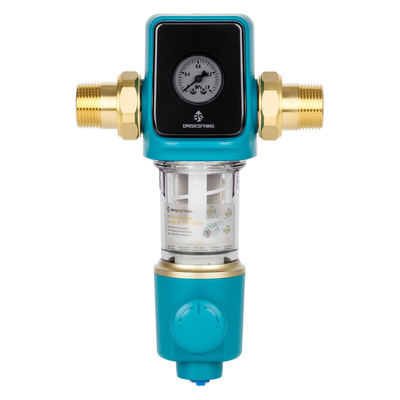 BPA Free Sediment Pre Filter dengan Siphon Backwash Spin Down Design untuk penggunaan rumah tangga