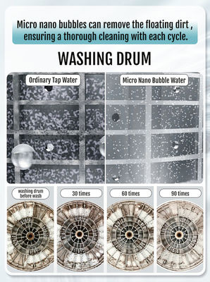 BriskSpring Ultra Fine Bubble Generator with 300% Pesticide Residue Removal Rate 80% Detergent Residue Reduction and 100 Million Bubbles/ml for Washing Machines