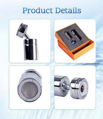 Perpanjangan Keran Gelembung Mikro Nano yang Dapat Diputar 360° dengan Seratus Miliar Gelembung per Liter dan Diameter Gelembung 0,001-0,1 MM untuk Pembersihan Mendalam dengan Efisiensi Tinggi