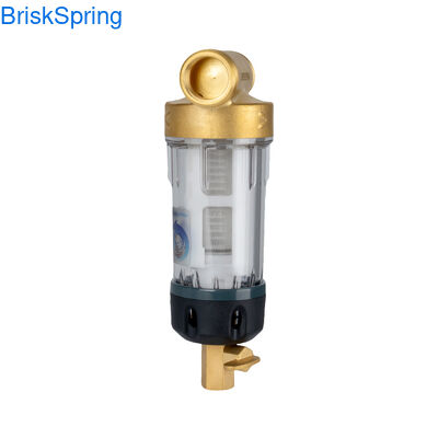 BPA Free Spin Down Water Filter dengan 1 Tahun Filter Life 4T Aliran Rate dan 0.15-1.5MPa Tekanan Air