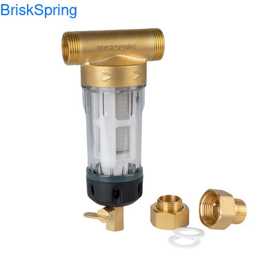 BPA Free Spin Down Water Filter dengan 1 Tahun Filter Life 4T Aliran Rate dan 0.15-1.5MPa Tekanan Air