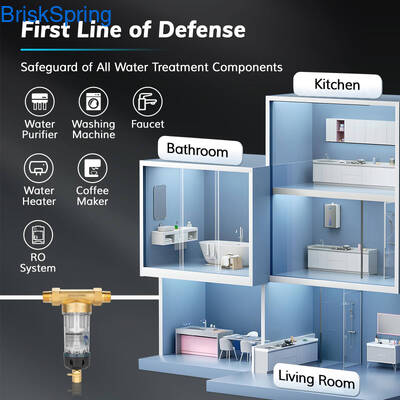 Filter Air Pra-Air 3/4 Inci dengan Laju Aliran 5T/J dan Desain Pembersihan Otomatis untuk Penggunaan Rumah Tangga