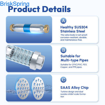 Descaler Air Turbo Chip SAAS Efisiensi Tinggi dengan Tingkat Aliran 5T/H dan Sertifikasi NSF untuk Seluruh Sistem Air Rumah