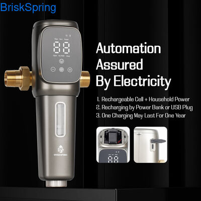 Automatic Backwash Pre Filter Intelligent Sediment Filter, High Flow Prefilter untuk Villa, Apartemen & Masyarakat Air Entry