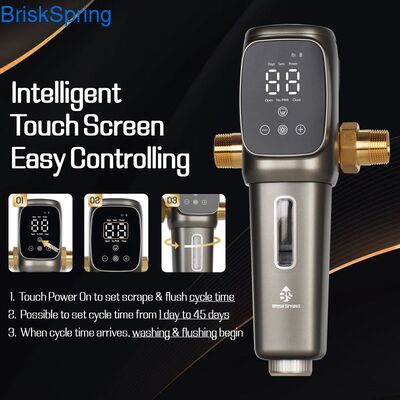 Seluruh Rumah 316L Stainless Steel Mesh Pre Water Filter dengan Smart Touch Control 6T H Flow Rate