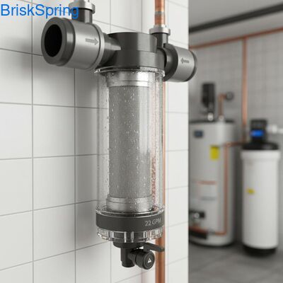Air Pre Filter Rumah Ringan dengan Struktur Anti-Blok Baja Berkualitas Makanan dan Tingkat Aliran 22 GPM