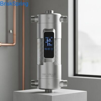 High Flow 6T H 316L Stainless Steel Mesh Pre Filter Air untuk Seluruh Rumah dengan Kontrol Sentuh