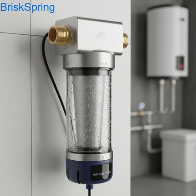 40 Mikron Penuh Otomatis Digunakan Kembali Spin Down Air Pre Filter untuk Seluruh Rumah Penghapusan Sedimen