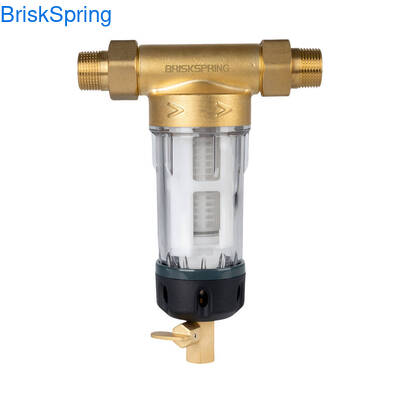 Food Grade SS316L 40 Micron Reusable Backwash Spin-Down Water Pre Filter for Whole House Filtration