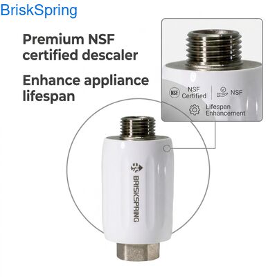 NSF Certified Premium Mini Size Water Descaler untuk penggunaan air kamar mandi dan dapur