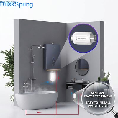 NSF Certified Premium Mini Size Water Descaler untuk penggunaan air kamar mandi dan dapur