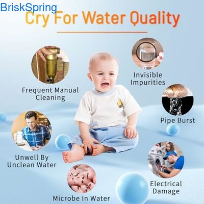 Filter Air Sedimen Spin Down Seluruh Rumah dengan Pra-Filter 40 & 300 Mikron yang Dapat Digunakan Kembali