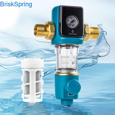 Filter Air Sedimen Spin Down Seluruh Rumah dengan Pra-Filter 40 & 300 Mikron yang Dapat Digunakan Kembali