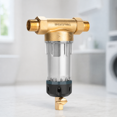 Pre-Filter Air Seluruh Rumah Manual Generasi Keempat dengan Keakuratan Filtrasi 40 μm dan Filtrasi Mesh yang Dapat Digunakan Kembali