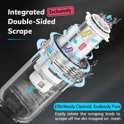 Pre-Filter Air Seluruh Rumah Manual Generasi Keempat dengan Keakuratan Filtrasi 40 μm dan Filtrasi Mesh yang Dapat Digunakan Kembali