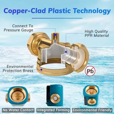Filter Air Rumah Generasi Kesepuluh dengan Akurasi Filtrasi 40 µm, Pengikis Bertenaga Air, dan Filter Jaring yang Dapat Digunakan Kembali