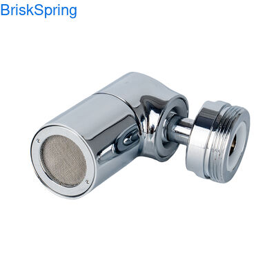 Compact Right-Angle 720 Degree Swivel Micro Nano Bubble Faucet Aerator with M22 M24 Connector