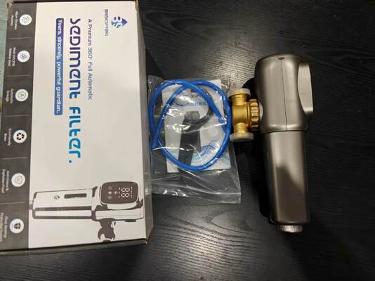 Filter Air Seluruh Rumah Otomatis Penuh dengan Filtrasi Presisi 40 Mikron dan Jaring Stainless Steel SUS 316L