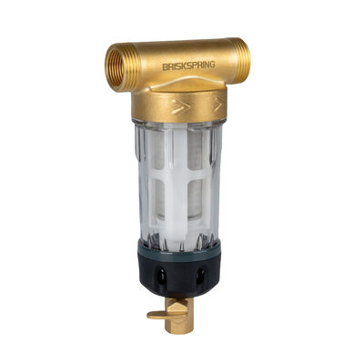 Seluruh Rumah Spin Down Sediment Air Pre Filter dengan 40 Mikron Filtrasi Desain yang dapat digunakan kembali dan Food Grade SS316L Mesh
