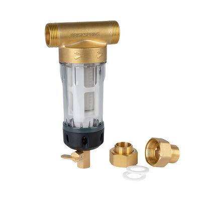 Seluruh Rumah Spin Down Sediment Air Pre Filter dengan 40 Mikron Filtrasi Desain yang dapat digunakan kembali dan Food Grade SS316L Mesh