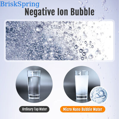 1440° Rotasi Multi-Joint Micro Nano Bubble Faucet Aerator dengan 1,09 × 108 ± 1,65 × 107 partikel/ml Konsentrasi Gelembung dan H59-1 Kuningan + SUS304 Konstruksi Baja Rantai