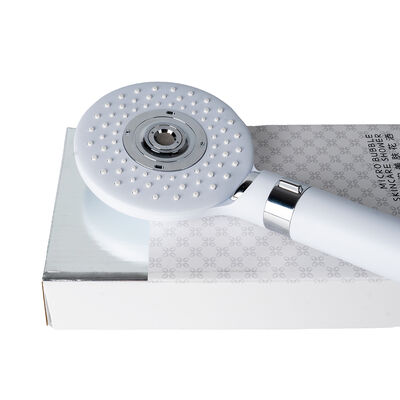 Kepala Pancuran Genggam Gelembung Mikro Nano 3 Mode Semprotan SUS304 ABS Hemat Air BriskSpring