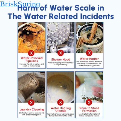 Salt Free Non Electric Water Descaler and Water Scale Inhibitor with 10 Year Service Life for Whole House Inline Physical Scale Control