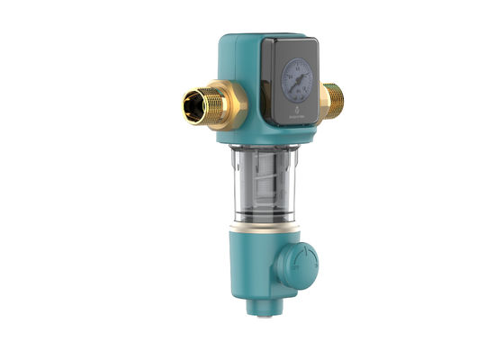 Filter air rumah yang dapat digunakan kembali 300 Mikron Spin Down Water Sediment Filter untuk rumah