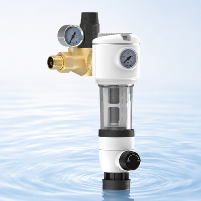 BriskSpring N1-8A-BS Filter Sedimen Pra 40 Mikron dengan Pemantauan Tekanan Ganda dan Backwash Manual