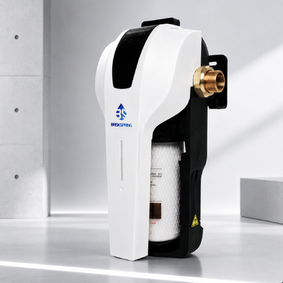Sistem Penyaringan Air Seluruh Rumah BriskSpring N1-2C-BS dengan Filtrasi 1-10 Mikron dan Laju Alir 3 T/H Menampilkan Kartrid Layanan Cepat