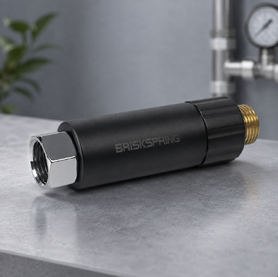 BriskSpring M80-BS MSAP Bioactive Anti-Scale Water Filter dengan Cartridge yang Bisa Diganti dan Filtrasi Presisi 400 Mikron
