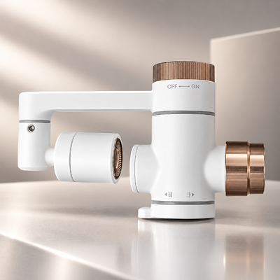 Filter Keran Gelembung Mikro Nano Warna Rose Gold dengan Outlet Putar 360° dan Kartrid yang Dapat Diganti